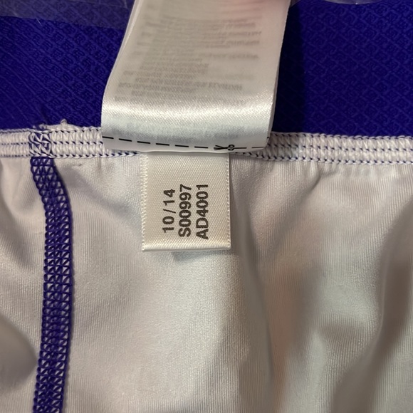 Adidas TechFit Capri compression leggings Size L Purple - Picture 5 of 5